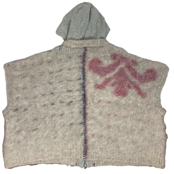 Free People Rare Thing Alpaca Slouchy Poncho - Picture 5 of 12